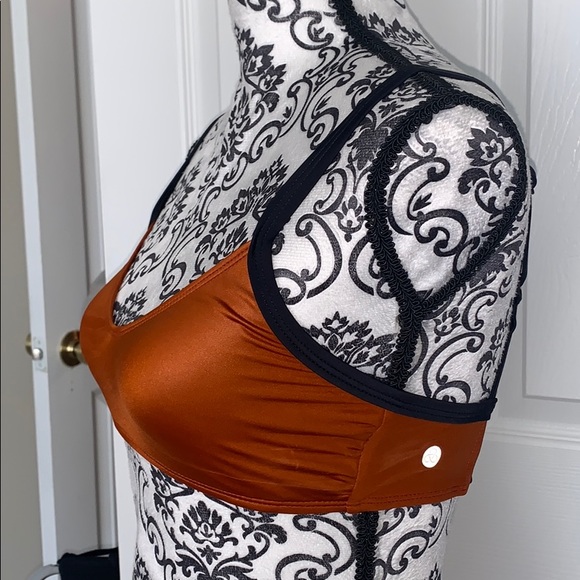 Zella Ladder Back Bikini Top in Rust / Brick - Picture 14 of 16